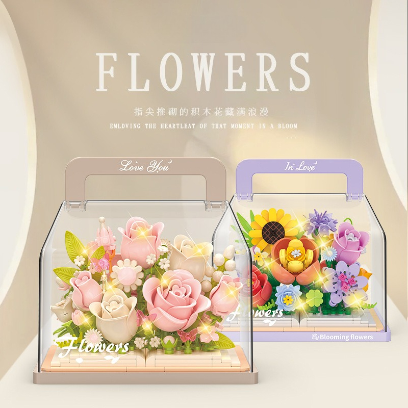 Model Kit Companies - Eternal Flower Plant Series Building Blocks