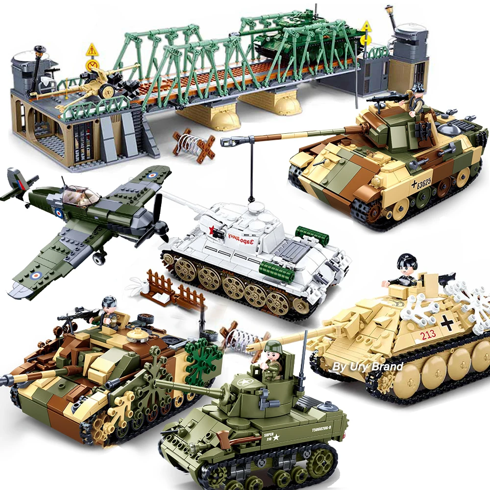 Model Kit Ww2 - Sluban Military Plane City Warplane Fighting