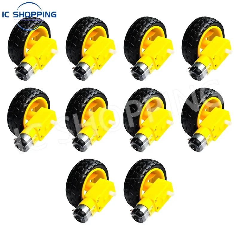 10pcs DC Motor Wheel TT Motor  - огляд і ціна Model Kit Regus