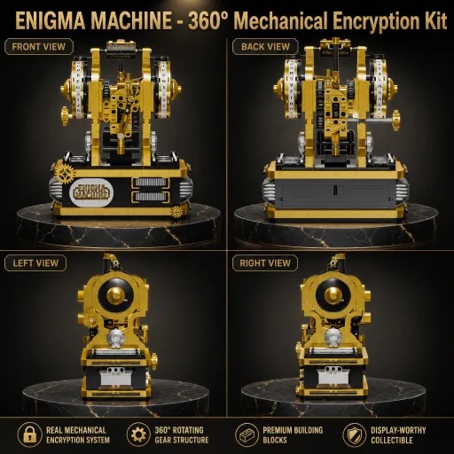 Enigma Machine Building Blocks - огляд і ціна Model Kit Companies