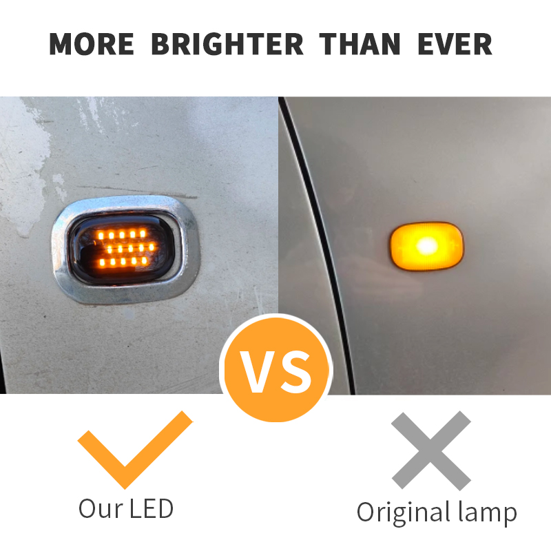 2pcs Dynamic Led Side Marker F - огляд і ціна Panel Line Marker