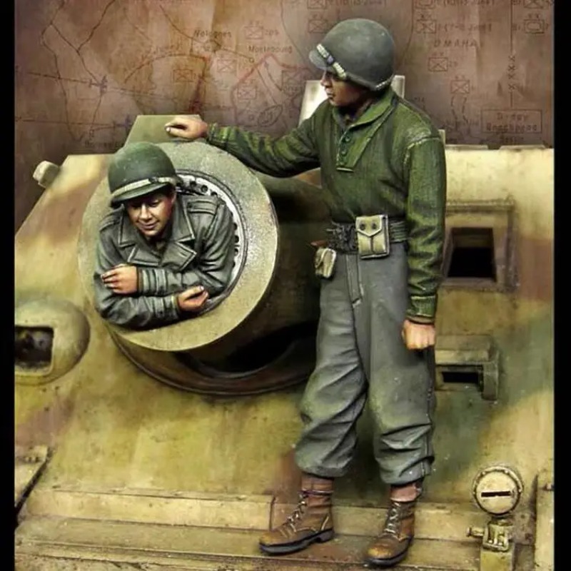 1/35 Scale Resin Figure Die-ca - огляд і ціна Model Kit Ww2