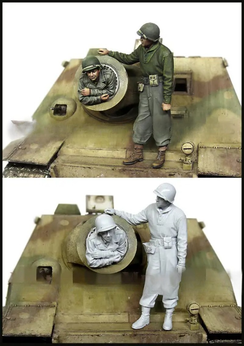1/35 Scale Resin Figure Die-ca - огляд і ціна Model Kit Ww2