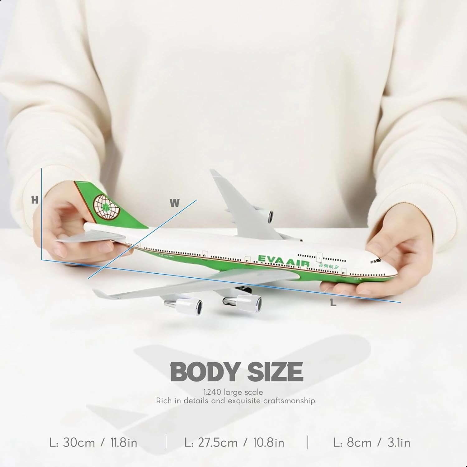 30cm EVA Air 747 Airplane Mode - огляд і ціна Model Kit Eva