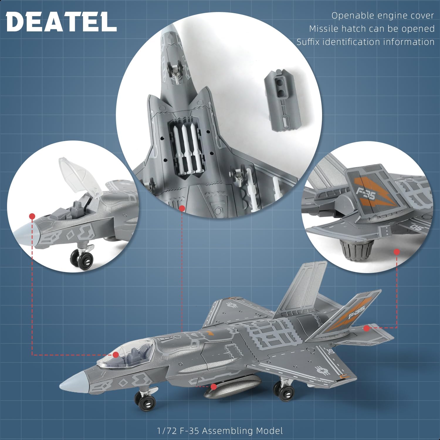 1:72 Scale F-35 Fighter Jet Qu - огляд і ціна Model Kit Simulator