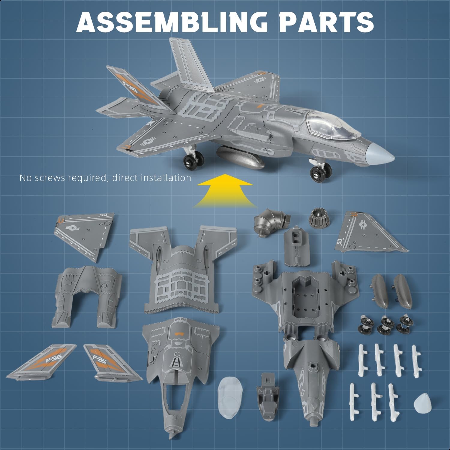1:72 Scale F-35 Fighter Jet Qu - огляд і ціна Model Kit Simulator
